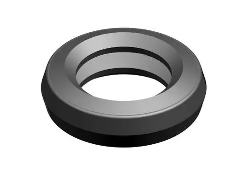 Schwarzer O-Ring von Bosch, mit gleichmäßiger Ringform und Innenöffnung, geeignet für Dichtungsanwendungen in verschiedenen Maschinen und Geräten.